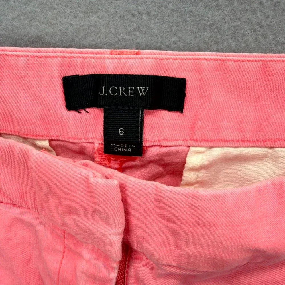 J.CREW Classic Twill Chino Shorts Womens 6 Fits W32* Pink‎ Stretch Everyday Golf